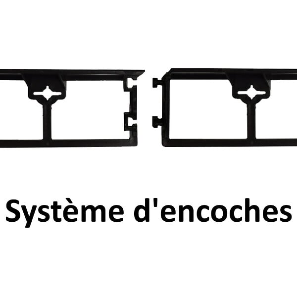 GT GARDEN - Bordure de jardin droite noire - 4,5 cm x 10 mètres avec 50 piquets d'ancrage - large