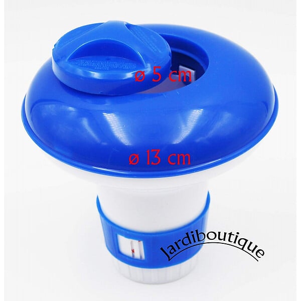 KOKIDO - Petit doseur diffuseur de chlore ou brome flottant en plastique pour petite pastille - large
