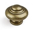 CENTRALE BRICO - Bouton De Meuble Rond Vieil Or Zamak H.26 X L.30 X P.30 Mm - vignette