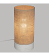 ATMOSPHERA - Lampe à poser en Bois et Lin H 27 cm - vignette