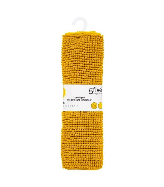 5 FIVE SIMPLY SMART - Tapis de Salle de bain Ocre chenille 50 x 80 cm - large