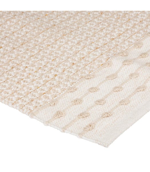 ATMOSPHERA - Tapis décoratif en Coton motif sable et cuivre 60 x 90 cm - large