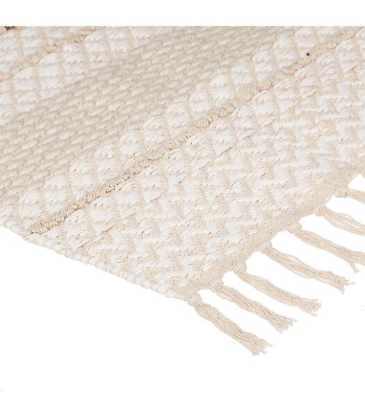 ATMOSPHERA - Tapis décoratif en Coton motif sable et cuivre 60 x 90 cm - large