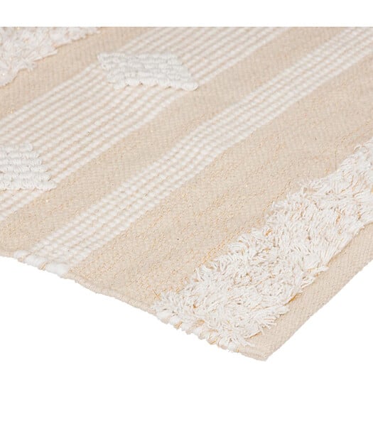 ATMOSPHERA - Tapis décoratif en Coton motif sable et cuivre 60 x 90 cm - large