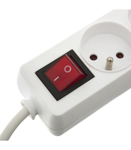 5 FIVE SIMPLY SMART - Bloc Multiprise 3 Prises avec interrupteur lumineux - large
