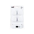CENTRALE BRICO - Lot De 4 Boutons De Meuble Rond Porcelaine Brillant H.27 X L.35 X P.35 Mm - vignette