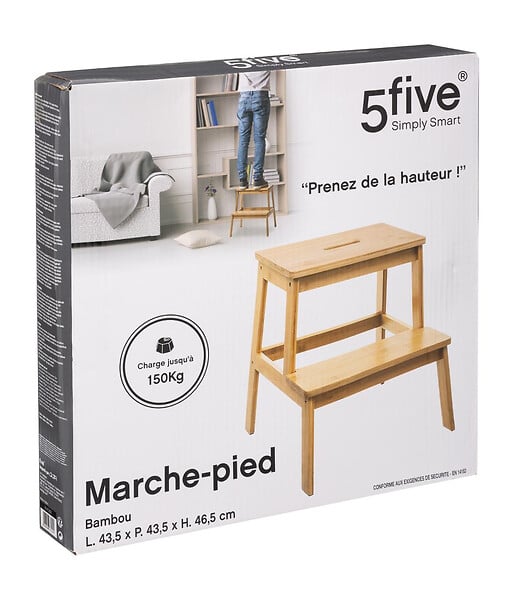 5 FIVE SIMPLY SMART - Marchepied 2 marches en Bambou - large