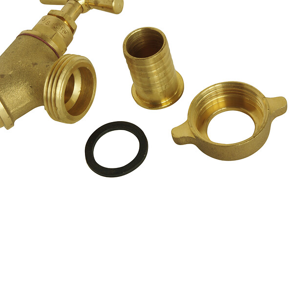 SOMATHERM FOR YOU - Robinet de puisage à potence oblique brut - Mâle 1/2" - Raccord au nez 3/4 - large