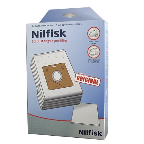 NILFISK - lot de 5 sacs pour aspirateur go et coupé - 78602600 - large