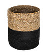 ATMOSPHERA - Set de 4 Paniers de rangement en Jute et Seagrass noir  et naturel - vignette
