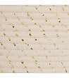ATMOSPHERA - Lot de 3 Paniers de rangement blanc ivoire et doré chambre enfant - vignette