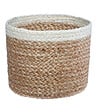 ATMOSPHERA - Set de 3 Paniers de rangement en Jute Naturel et Blanc - vignette
