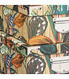 5 FIVE SIMPLY SMART - Lot de 6 Boîtes de rangement avec poignées et coins en métal déco Palawan - vignette