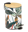 5 FIVE SIMPLY SMART - Poubelle en métal et bambou Soft Close 3 L déco Palawan - vignette