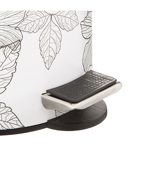 5 FIVE SIMPLY SMART - Poubelle en métal et bambou Soft Close 3 L déco Blackflora - large