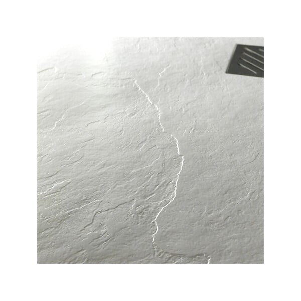PLANETE BAIN - Receveur de douche extra plat à poser 80X140 blanc reflet nervuré grande taille - large