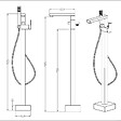 STANO - Robinet mitigeur baignoire sur pied MENTO - vignette