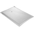 U-TILE - Receveur de douche blanc 160 x 90 cm en résine aspect ardoise - grille carrée - vignette