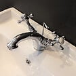 ROGIER & MOTHES - Robinet mélangeur lavabo rétro CANTERBURY avec bonde - vignette