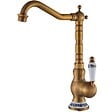 VALAZ - Mitigeur lavabo rehaussé rétro FLORINA or ancien - vignette