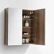 STANO - Armoire de toilette bloc-miroir SIENA largeur 60 cm noyer - vignette
