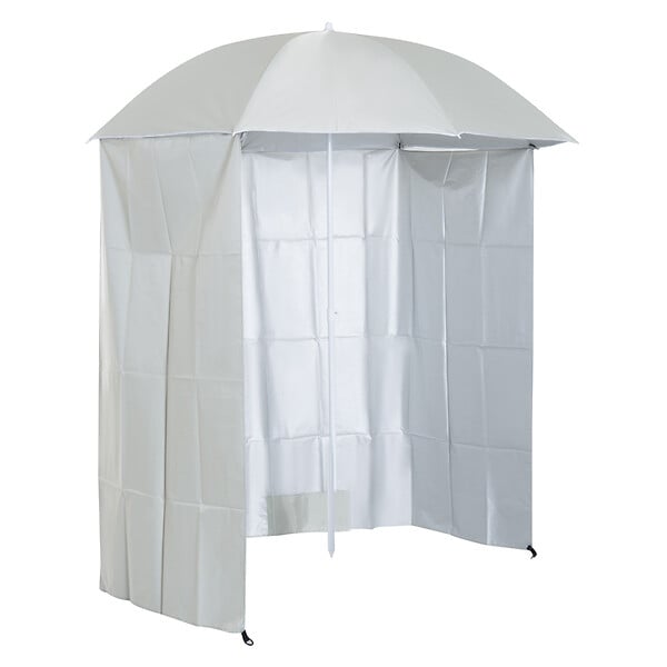 OUTSUNNY - Parasol de plage Ø 2,2 x 2,2H cm protection UPF 50 + sac transport, sardines et lestage intégrés crème - large