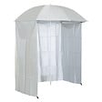 OUTSUNNY - Parasol de plage Ø 2,2 x 2,2H cm protection UPF 50 + sac transport, sardines et lestage intégrés crème - vignette