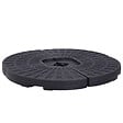 OUTSUNNY - Lot de 4 poids de lestage pour parasols déportés dim. totales 48L x 48l x 8H cm polyéthylène haute densité noir - vignette