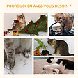 PAWHUT - Arbre à chat style cosy chic griffoirs quenouille échelle niche panier 2 coussins inclus peluche courte polyester haute densité crème beige - vignette