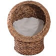 PAWHUT - PawHut Panier chat lit chat cosy grand confort dim. 42L x 33l x 52H cm coussin moelleux beige inclus - vignette