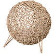 PAWHUT - PawHut Panier chat lit chat cosy grand confort dim. Ø 52 x 58H cm coussin moelleux inclus résine tressée imitation rotin beige - vignette