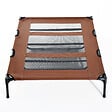 PAWHUT - Lit sur pieds XXL pour chien chat lit de camp animal lit surélevé Oxford textilène micro-perforé dim. 122L x 92l x 23H cm marron clair - vignette