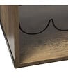 5 FIVE SIMPLY SMART - Range bouteilles en Métal Noir Industriel capacité 6 Bouteilles 31 x 31 x H 31 cm - vignette
