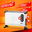 WARM TECH - Convecteur électrique mobile 3000W avec soufflerie - 3 positions - vignette