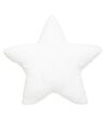 ATMOSPHERA - Coussin décoratif Étoile en Fourrure Blanche motif brodé 39 x 39 cm - vignette
