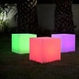 LUMISKY - Cube lumineux sans fil multicolore CARRY H40cm - vignette