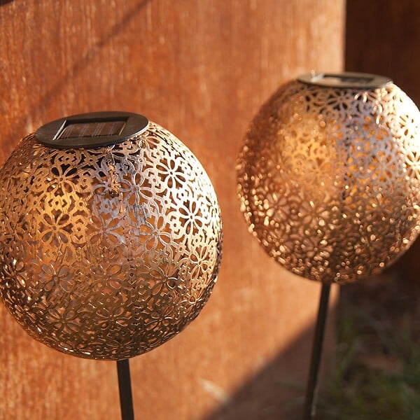 LUMISKY - 2 Balises solaires à planter AGADIR H45cm - large