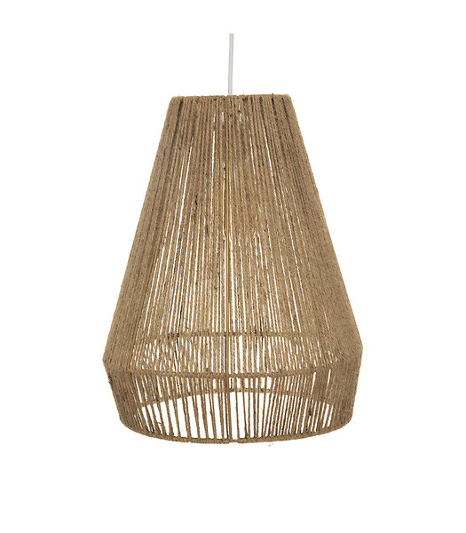 ATMOSPHERA - Luminaire Suspension Corde en Jute caramel D 34 cm - large