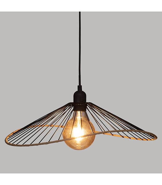 ATMOSPHERA - Luminaire Suspension en Métal Noir D 45 cm - large