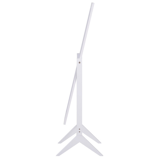 HOMCOM - Miroir à pied inclinaison réglable dim. 47L x 46l x 148H cm MDF blanc - large