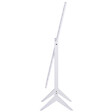 HOMCOM - Miroir à pied inclinaison réglable dim. 47L x 46l x 148H cm MDF blanc - vignette