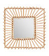ATMOSPHERA - Miroir mural carré en Rotin 40 x 40 cm - vignette
