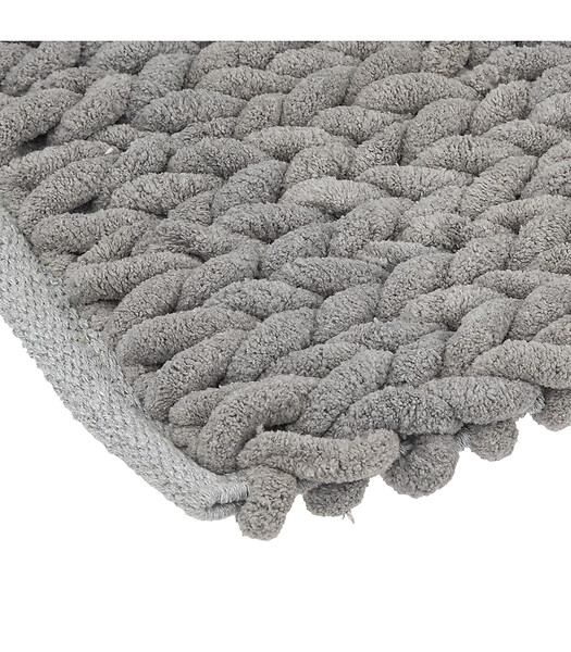 5 FIVE SIMPLY SMART - Grand Tapis de Salle de Bain épais Gris 50 x 120 cm - large