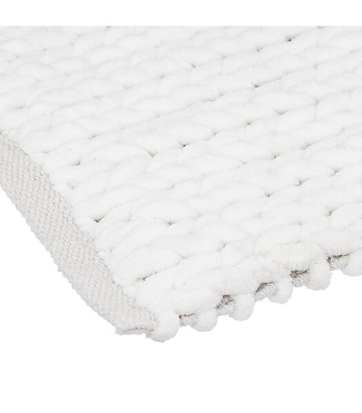 5 FIVE SIMPLY SMART - Grand Tapis de Salle de Bain épais Blanc 50 x 120 cm - large