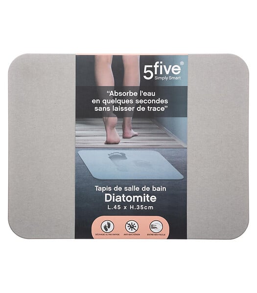 5 FIVE SIMPLY SMART - Tapis de salle de bain en Diatomite 45 x 35 cm - large