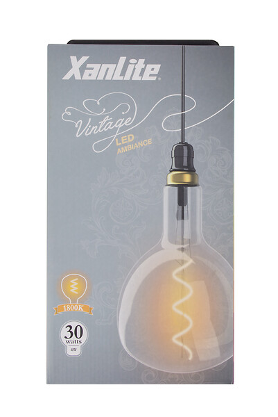 XANLITE - Ampoule LED fiole géante - Blanc chaud 1800K - 4W - large