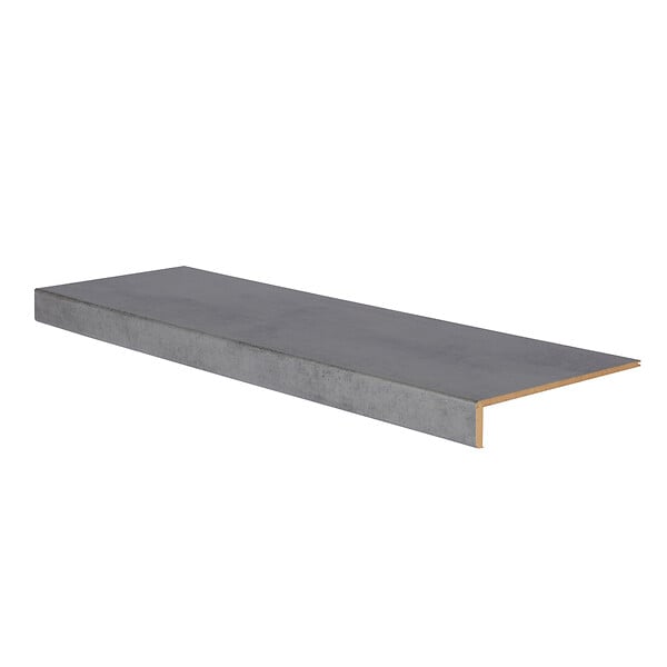 FORESTEA - Marche rénovation d'escalier stratifié dark grey 1300 x 380 x 56 mm - PEFC 70% - large