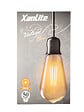 XANLITE - Ampoule LED déco éclairante, culot E27, forme Edison, puissance 7W, équivalent 50W, flux 638 lm, lumière blanc très chaud 1800 K, verre ambré, usage intérieur décoratif - vignette