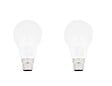XANLITE - Lot de 2 ampoules SMD LED opaques, culot B22, forme A60, puissance 7W, équivalent 60W, flux 806 lm, lumière blanc neutre 4000 K, usage intérieur - vignette