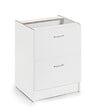 GRUPOALVIC - Meuble bas pour cuisine Laura - 2 casserroliers - L60cm - vignette